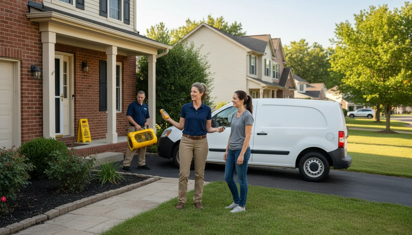Residential water damage restoration in Lehighton, PA